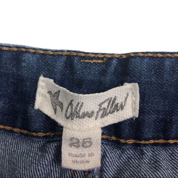 Others Follow Blue Denim Distressed Shorts - Picture 3 of 5